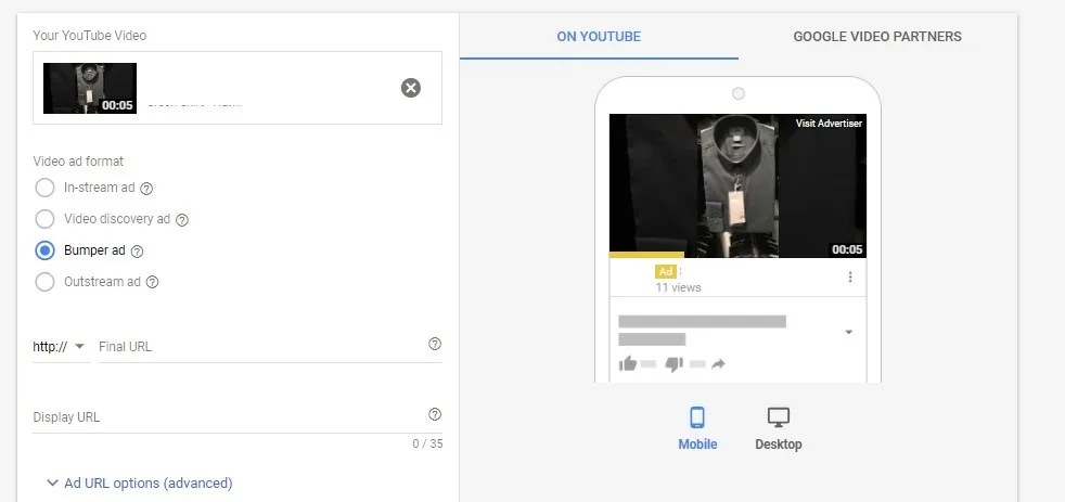YouTube Bumper Ads 3